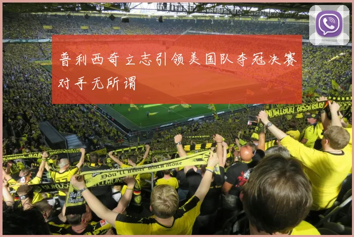 普利西奇立志引领美国队夺冠决赛对手无所谓